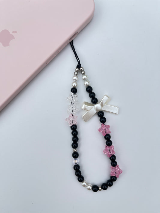 Black+Pink Phone Charm