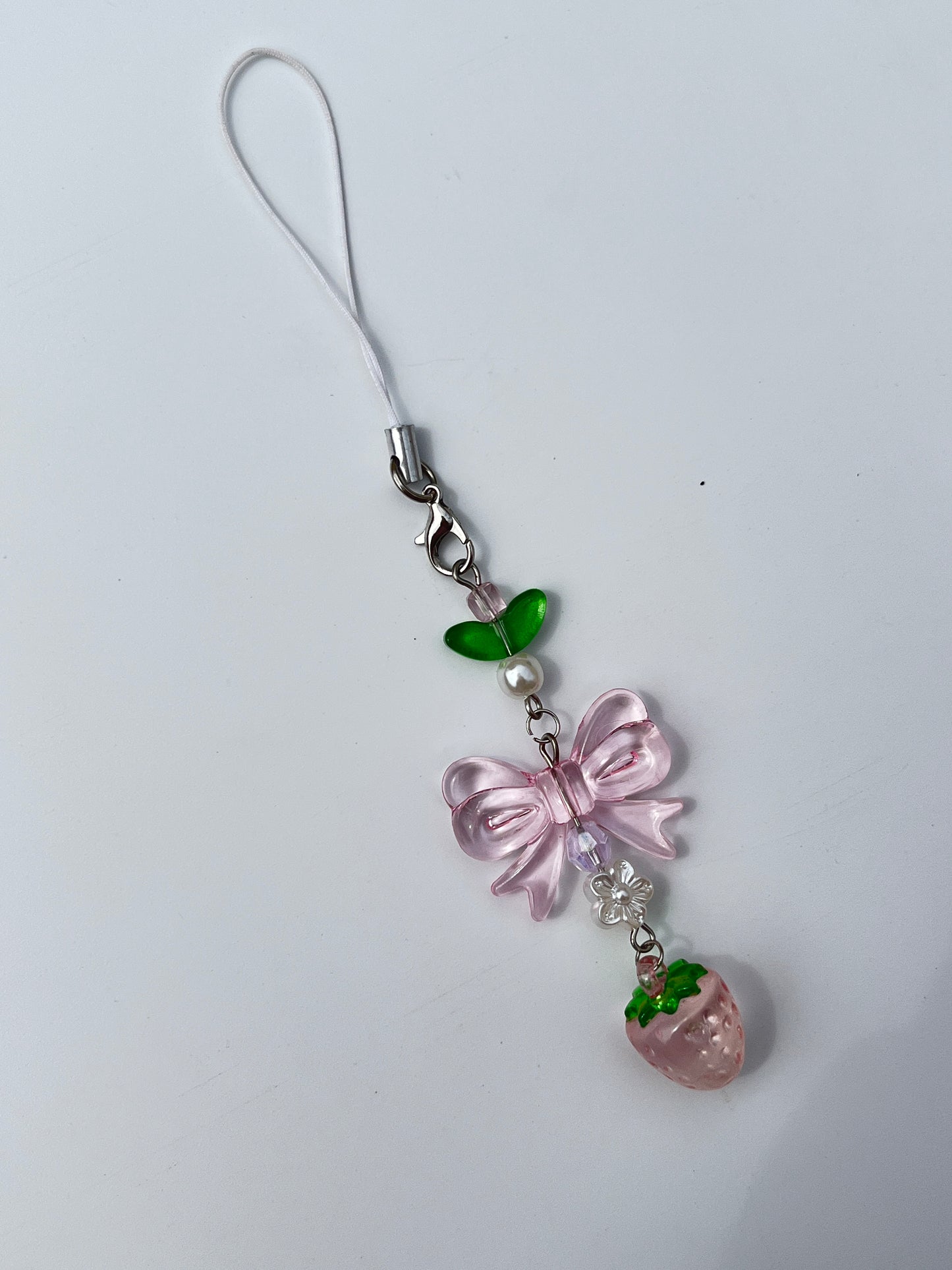 Pink+Green Phone Charm