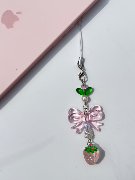 Pink+Green Phone Charm